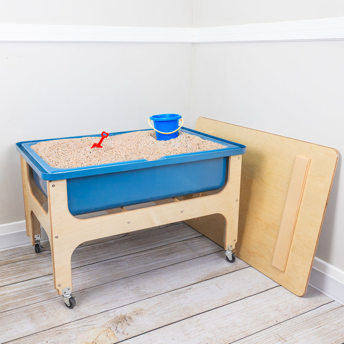 Sand & Water Sensory Table With Lid – Birch Plywood, 9" Deep Tub