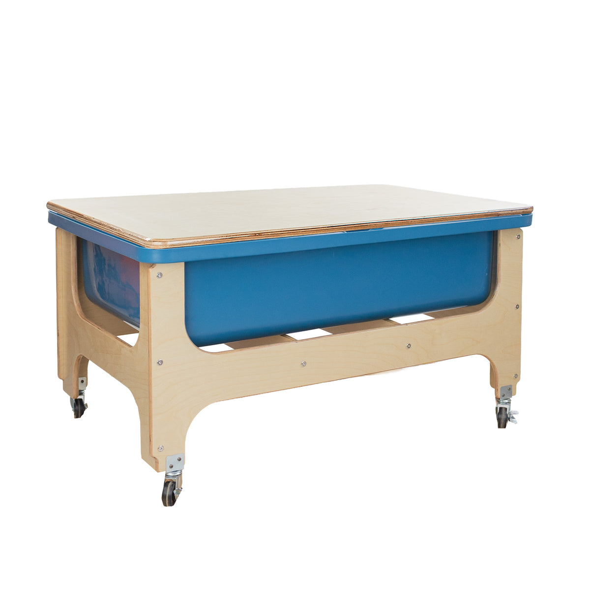 Deluxe Tot Size Sand & Water Table with Lid - Blue Tub