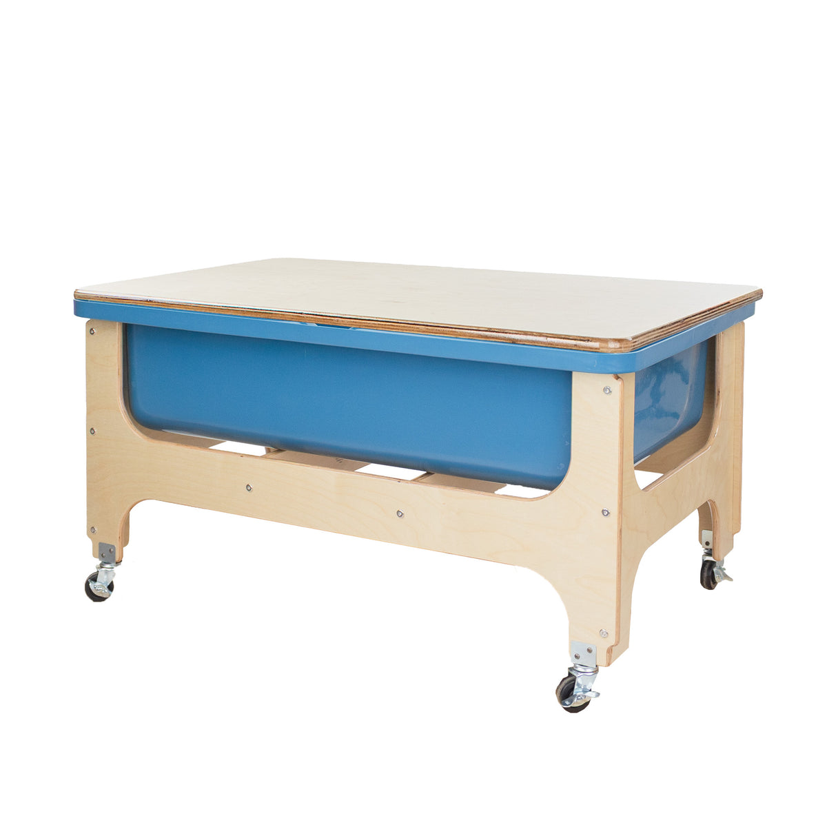 Deluxe Tot Size Sand & Water Table with Lid - Blue Tub