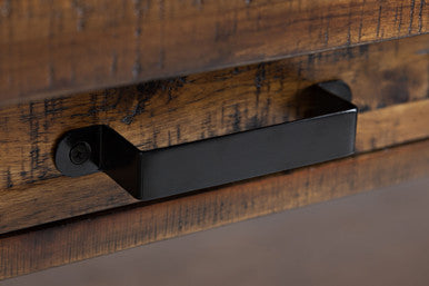 Narrow Gorge Distressed Industrial Trestle 50" Sofa Console Table