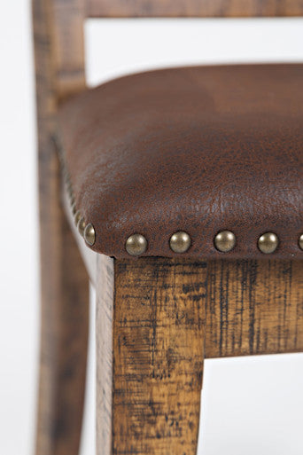 Narrow Gorge Rustic 6 Piece Industrial Brown 82" Dining Set