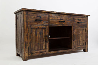 Narrow Gorge Distressed 60" Media Console TV Stand