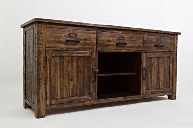 Narrow Gorge Distressed 70" Media Console TV Stand