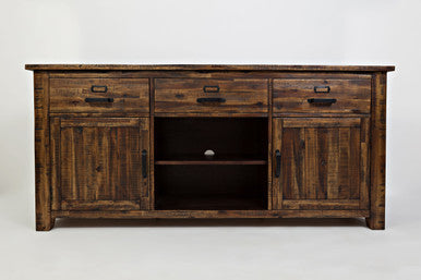 Narrow Gorge Distressed 70" Media Console TV Stand