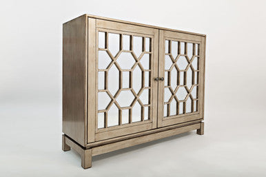 Bella Vita Glam 50" Mirrored Console Storage Cabinet