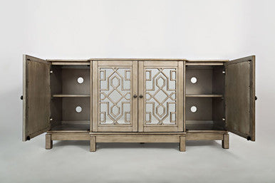 Bella Vita Glam 70" Mirrored Console Storage Cabinet