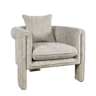 Aspen Upholstered Vintage Accent Armchair with Pillow