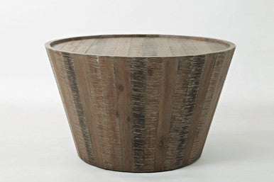 Riddle Modern Distressed Solid Acacia Coffee Table