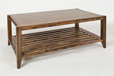 Luminous Lane 45" Modern Essential Solid Wood Coffee Table