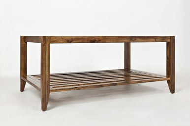 Luminous Lane 45" Modern Essential Solid Wood Coffee Table