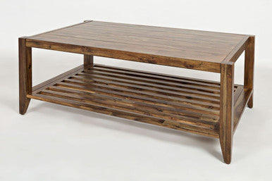 Luminous Lane 45" Modern Essential Solid Wood Coffee Table