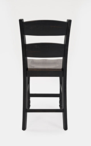 Ridge Collection Reclaimed Pine Ladderback Counter Stools – Set of 2