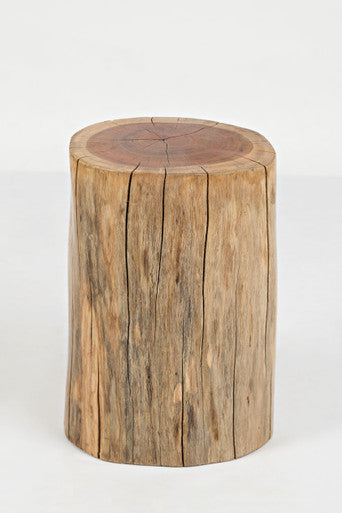 World Vault Solid Wood Live Edge Stump Accent Table