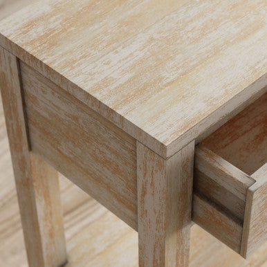 Brooks Rustic Global Solid Wood 24" Accent Table