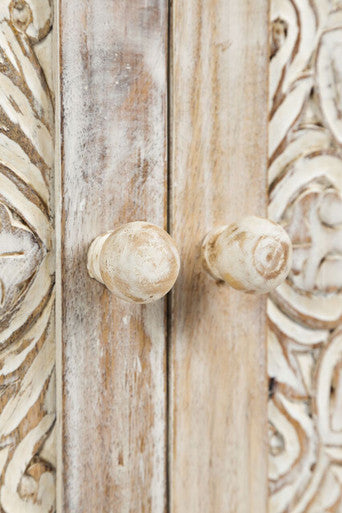 World Vault Hand Carved 32" Accent Chest