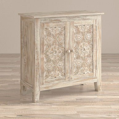 World Vault Hand Carved 32" Accent Chest