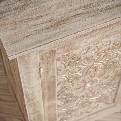 World Vault Hand Carved 32" Accent Chest