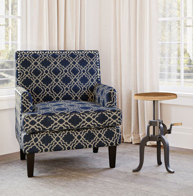 World Vault Industrial Solid Wood and Iron Crank Table