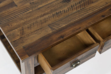 Artisan's Fusion Rustic Solid Wood Coffee Table