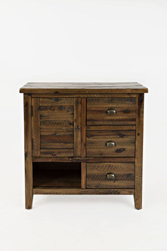 Artisan's Fusion Rustic Distressed Solid Wood Accent Chest, Dakota Oak