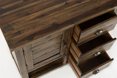 Artisan's Fusion Rustic Distressed Solid Wood Accent Chest, Dakota Oak