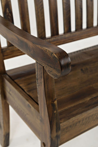 Artisan's Fusion 42" Rustic Solid Wood Storage Bench