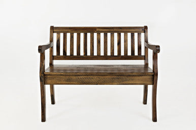 Artisan's Fusion 42" Rustic Solid Wood Storage Bench