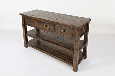 Artisan's Fusion Farmhouse Solid Wood 50" Sofa Table