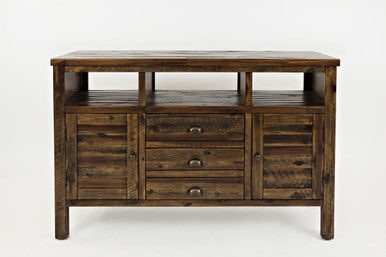 Artisan's Fusion Rustic Distressed Acacia Media Console 50" Tv Stand