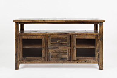 Artisan's Fusion Farmhouse Acacia Storage Console Tv Stand