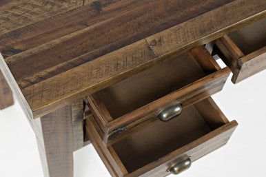 Artisan's Fusion Farmhouse Acacia 5-Drawer Desk