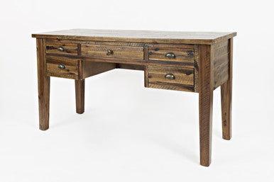Artisan's Fusion Farmhouse Acacia 5-Drawer Desk