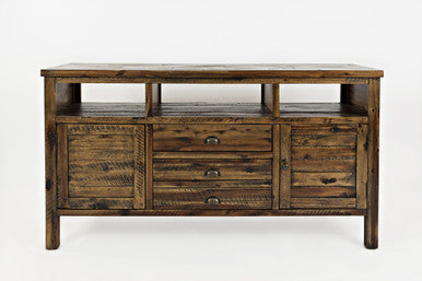 Artisan's Fusion Distressed Acacia Media Console 60" Tv Stand