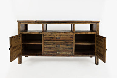 Artisan's Fusion Distressed Acacia Media Console 60" Tv Stand