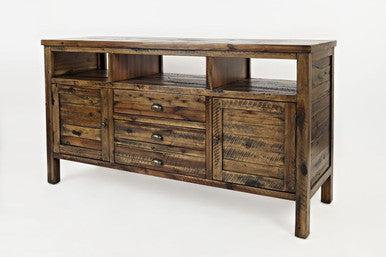 Artisan's Fusion Distressed Acacia Media Console 60" Tv Stand