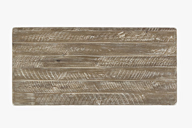 Artisan's Fusion Rustic Distressed Solid Wood Accent Chest, Washed Grey