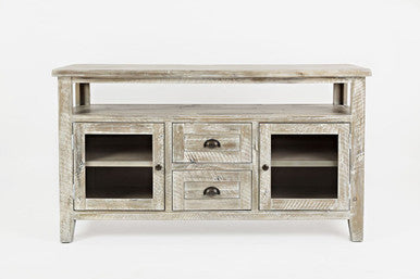 Artisan's Fusion Farmhouse Acacia Storage Console Tv Stand