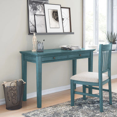 Artisan Slat-Back Upholstered Desk Chair