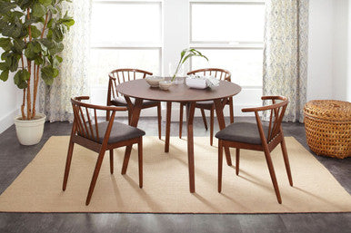 Malmo 5-Piece Mid-Century Modern Dining Set