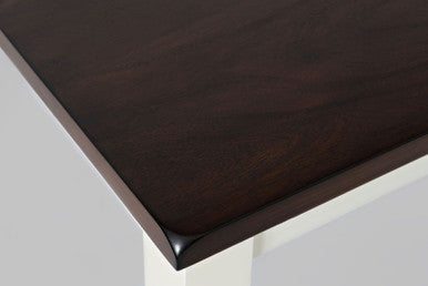 Cedar Cove Solid Acacia Farmhouse White Dining Set