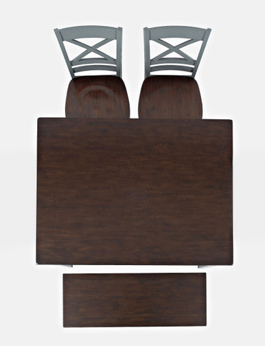 Cedar Cove Solid Acacia 4-Pc Counter Height Grey Dining Set