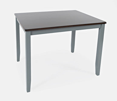 Cedar Cove Solid Acacia 4-Pc Counter Height Grey Dining Set