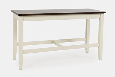 Poppy Drive Farmhouse 4-Piece White Counter Height Dining Set