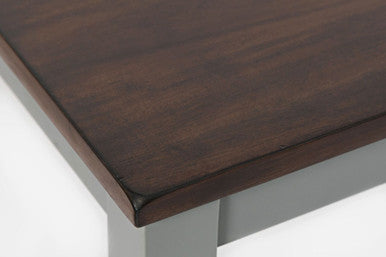 Poppy Drive 4-Piece Solid Wood Grey Dining Set