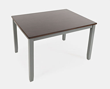 Poppy Drive 4-Piece Solid Wood Grey Dining Set