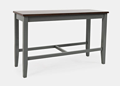 Poppy Drive Farmhouse 4-Piece Grey Counter Height Dining Set
