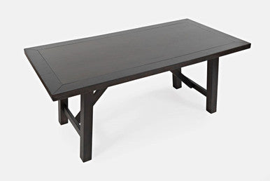 Country Side 72" Distressed Solid Wood Trestle Dining Table