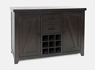 Country Side Sideboard Buffet with Wine Rack