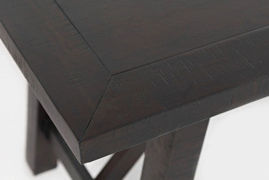 Country Side 72" Counter Solid Wood Trestle Dining Table