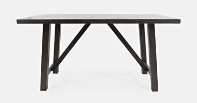 Country Side 72" Counter Solid Wood Trestle Dining Table